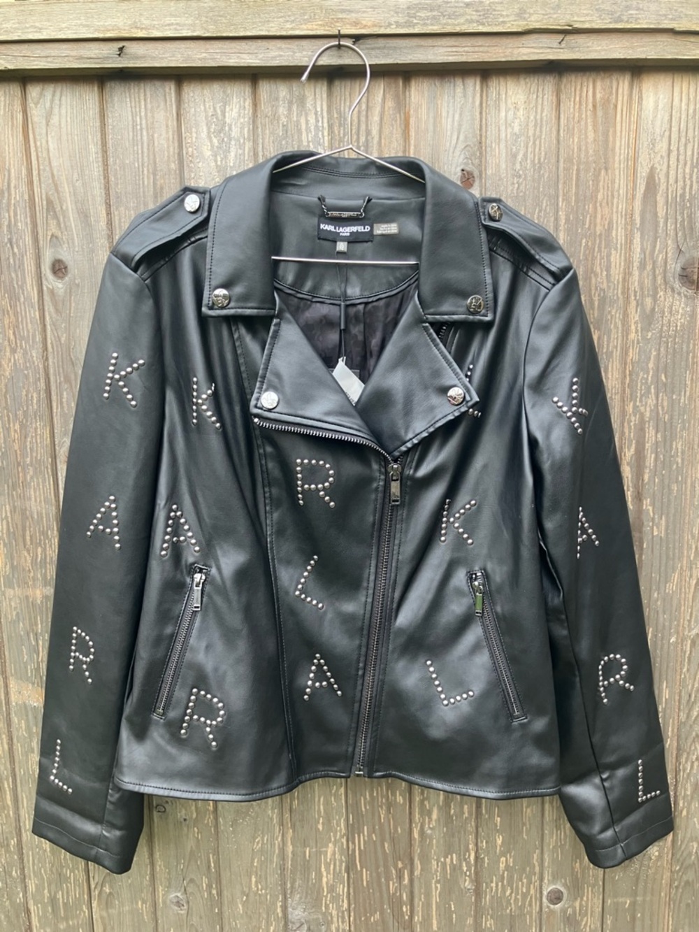 NWT Karl Lagerfeld faux leather